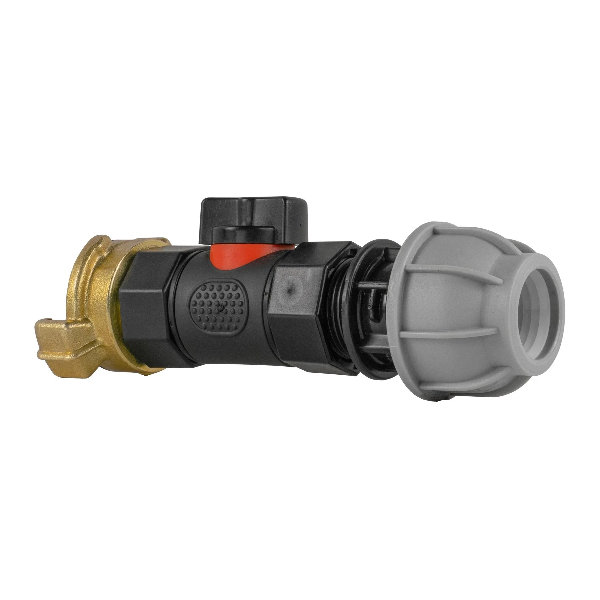 20mm MDPE Straight with In-Line BSPF Valve and Geka Type Connector - Image 2