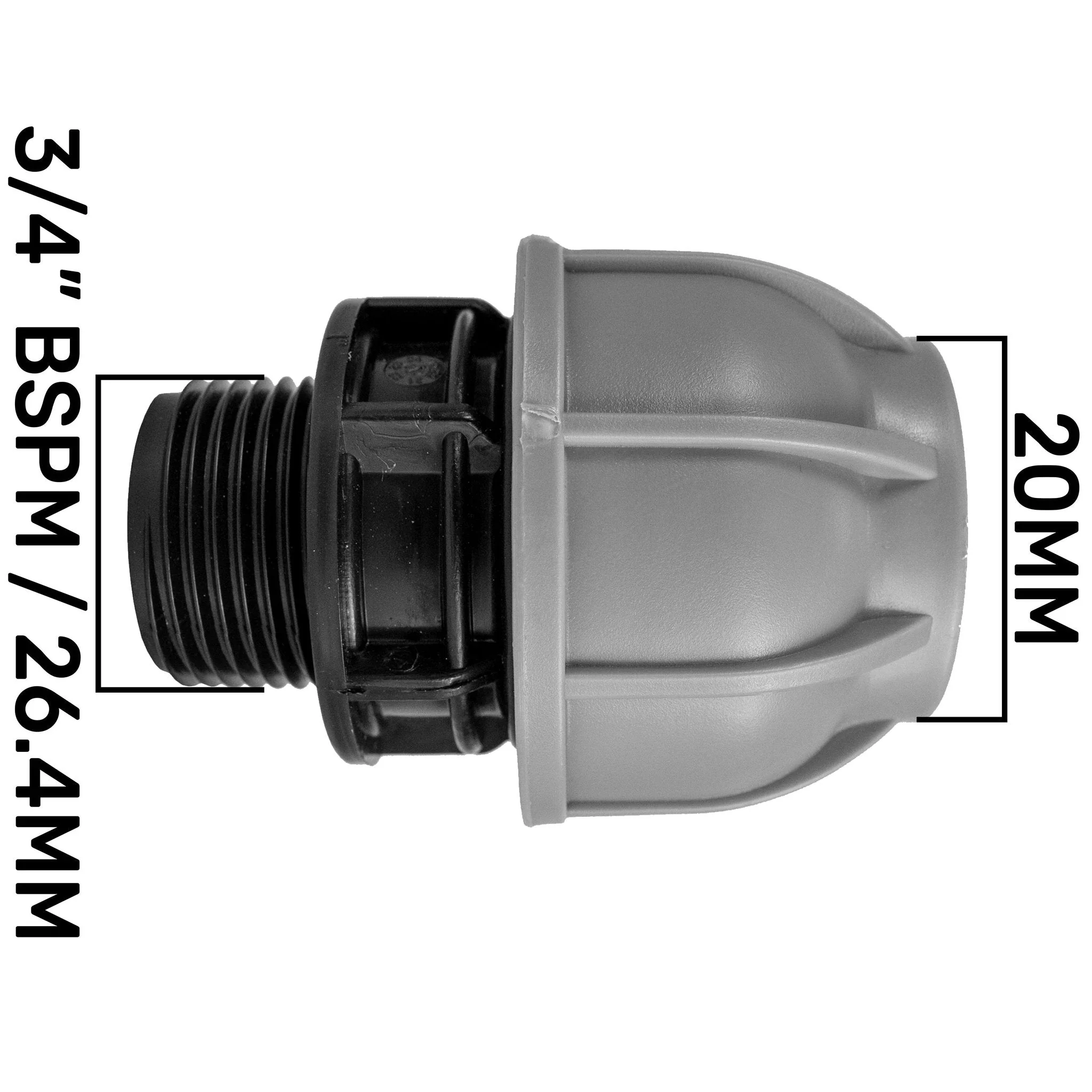 20mm MDPE Straight with In-Line BSPF Valve and Geka Type Connector - Image 5
