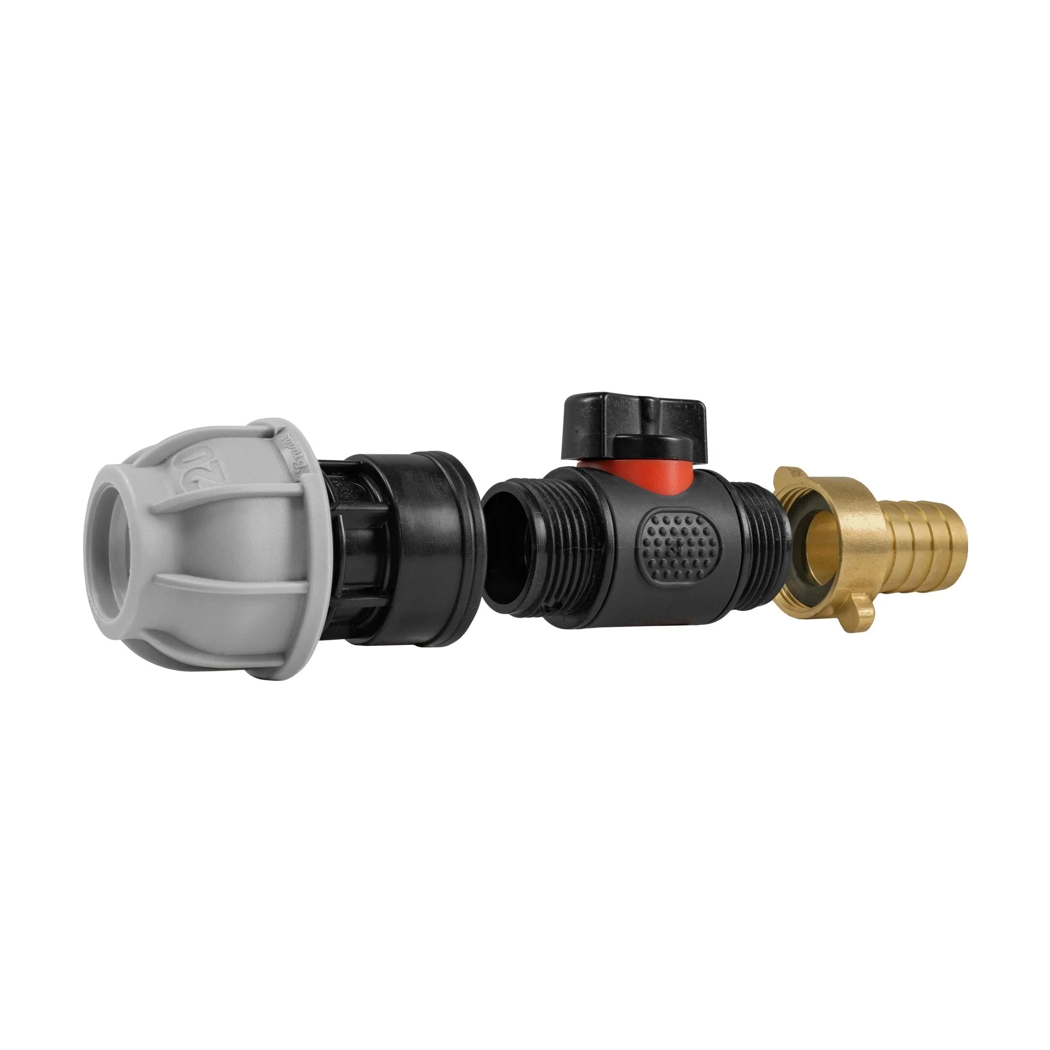 20mm MDPE Straight with In-Line BSPM Valve and 19mm Brass Barb - Image 6