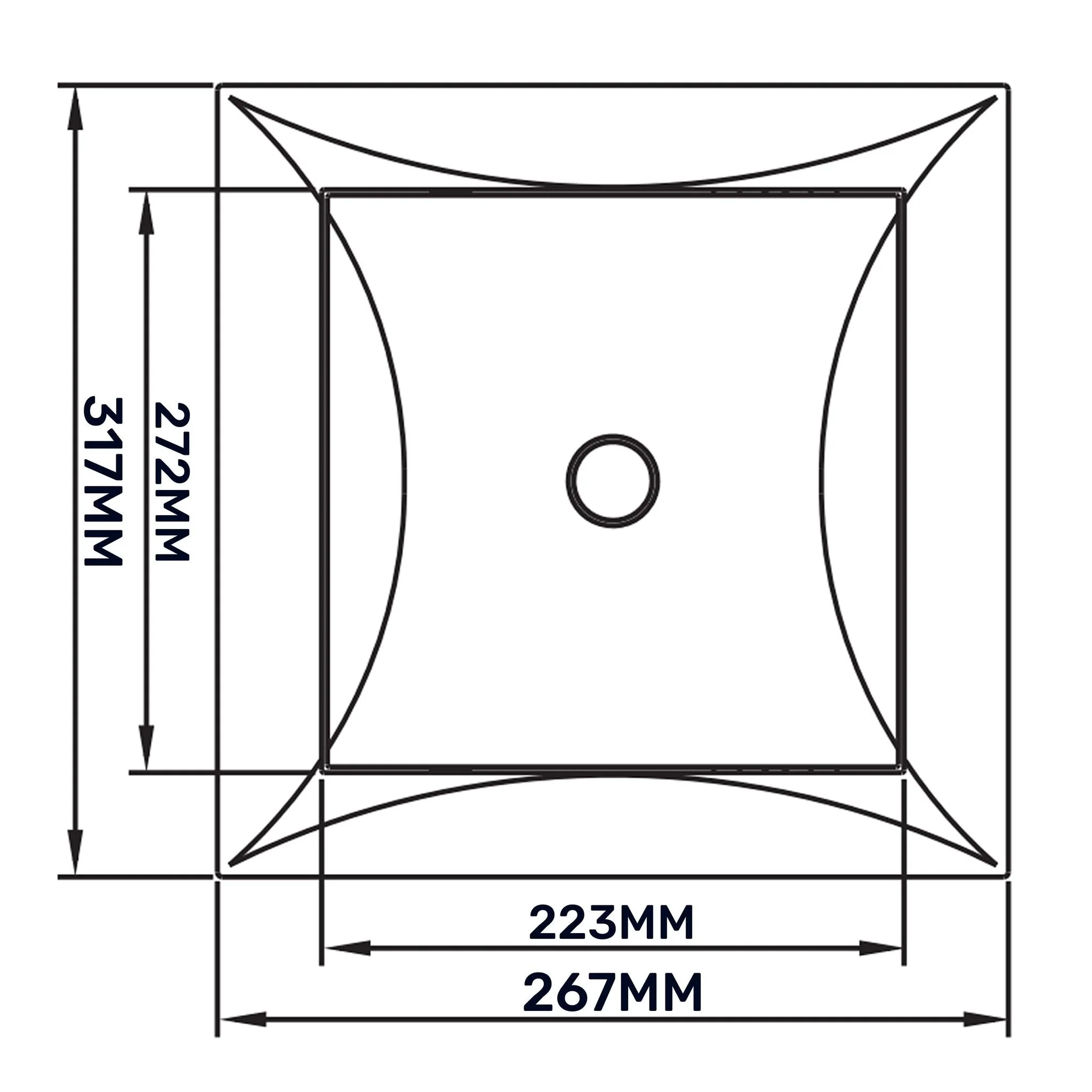 Access Panel Door PP, White 250mm x 300mm - Image 12