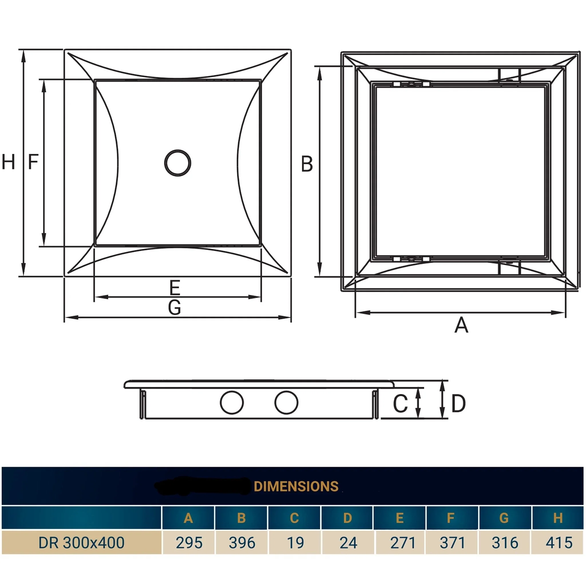 Access Panel Door PP, White 300mm x 400mm - Image 19
