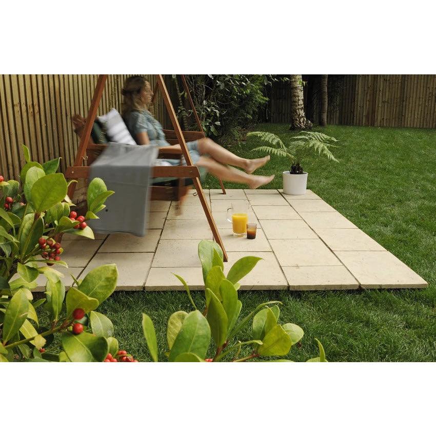 Baroque Paving Patio Kit 5.76m2 Limestone - Image 4
