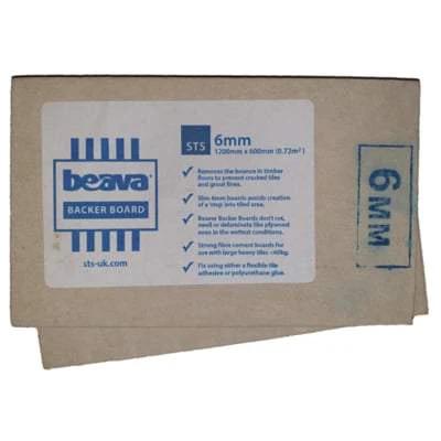 Beava Fibre Cement Tile Backer Board 1.2m x 6mm PALLET DEAL