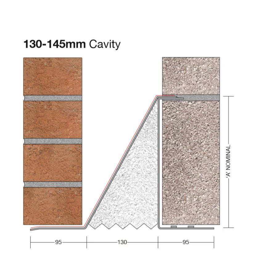Birtley Heavy Duty Cavity Wall Lintel 130mm HD130