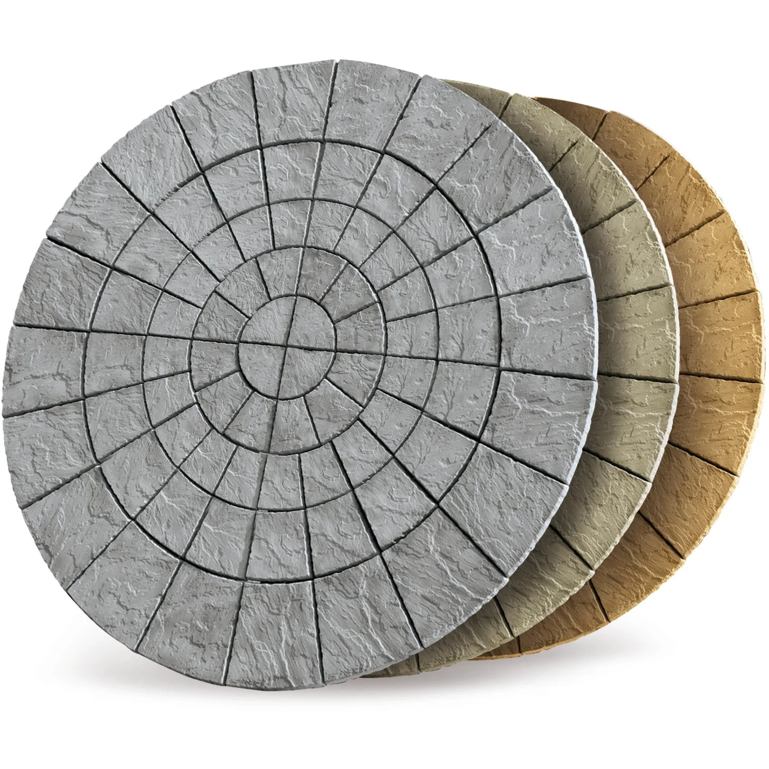 Cathedral Circle Concrete Paving Kit Weathered Moss 3.48m Diameter - Image 2