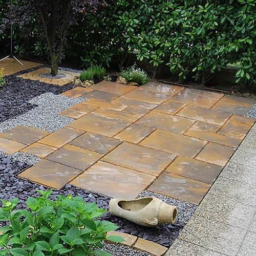 Chalice Concrete Paving Patio Kit 5.76m2 Honey Brown - Image 3