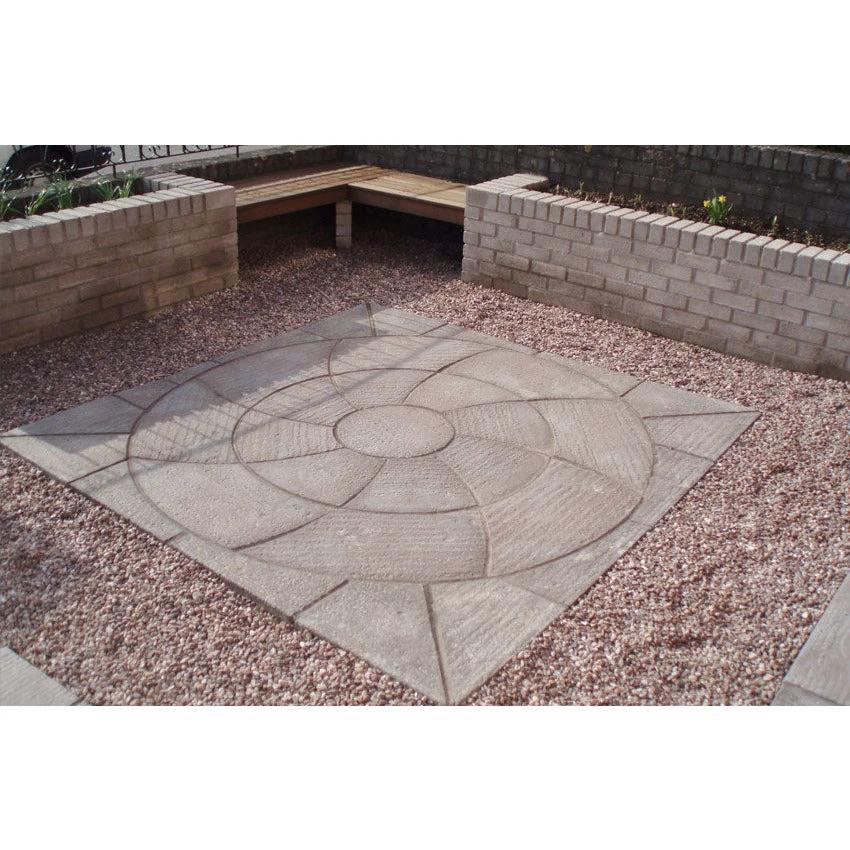 Cloister Catherine Concrete Wheel Paving Patio Kit 2.09m Barley - Image 3