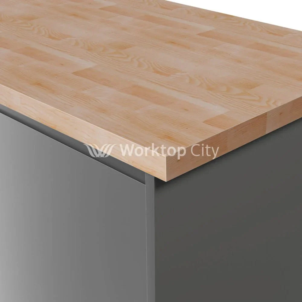 Deterra Solid Ash Wood Kitchen Worktops 40mm (T)