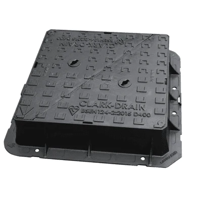 Double Triangle Ductile Iron Manhole Cover 600 x 600 x 150mm Non Carriageway