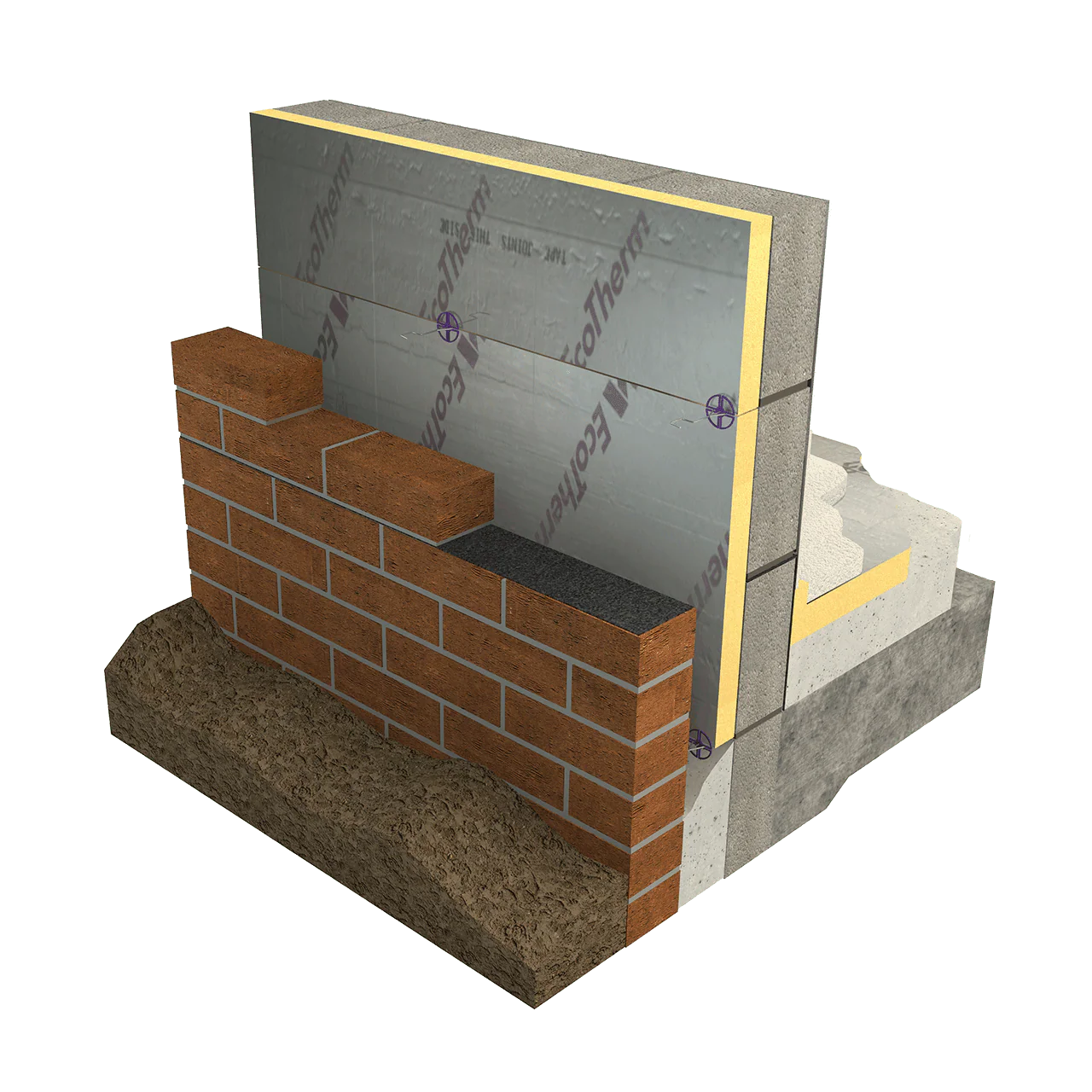 EcoTherm Eco-Cavity Wall Insulation Board (1200mm x 450mm) - Image 2