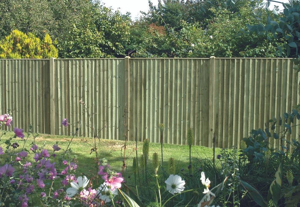 Feather Edge Fencing Boards Pressure Treated Green 150mm - Image 3