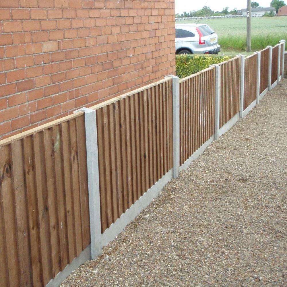 Feather Edge Fencing Boards Pressure Treated Brown 125mm - Image 6