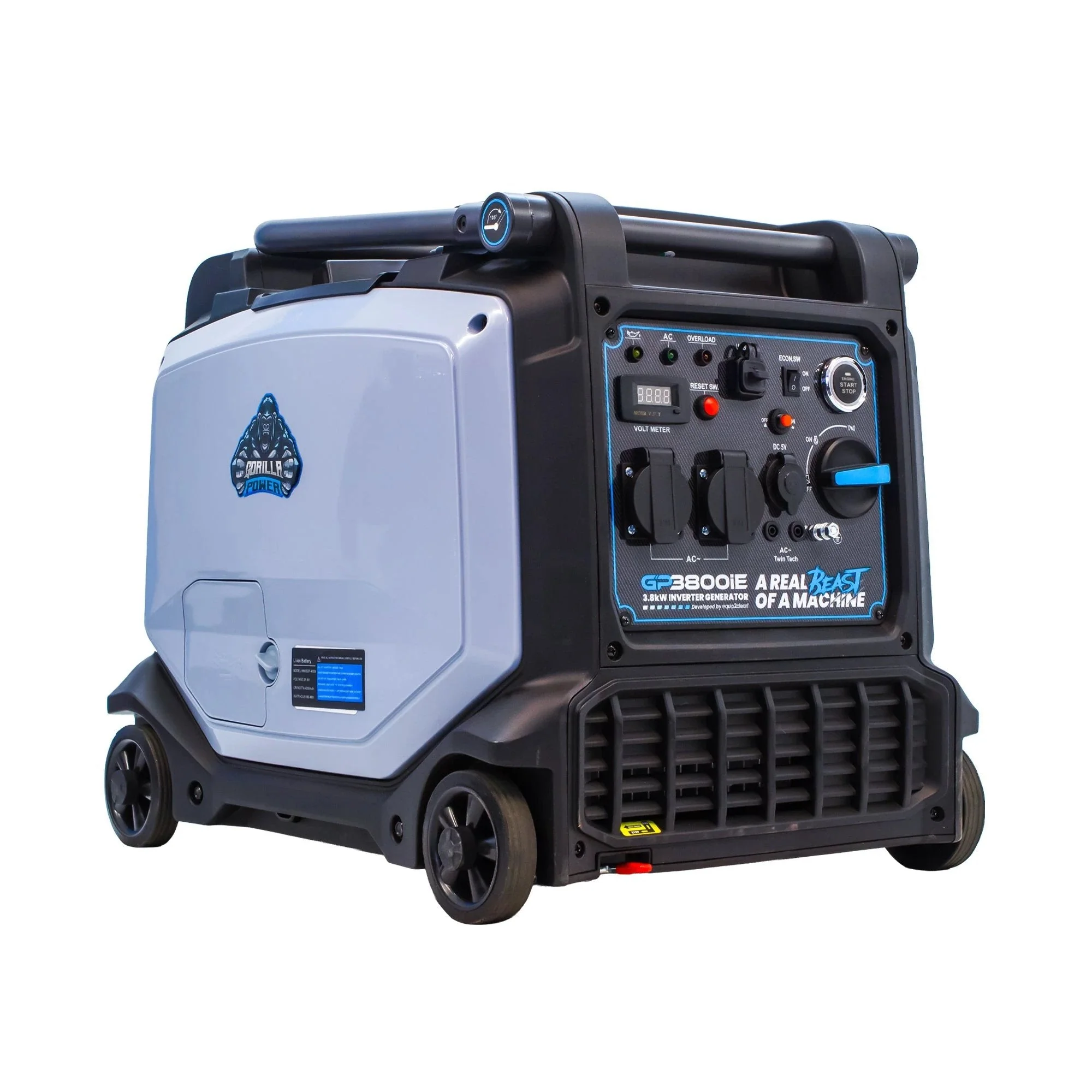 Gorilla Power 3800W Inverter Suitcase Generator with Electric Start - GP3800iE – Reliable Power On-The-Go - Image 10