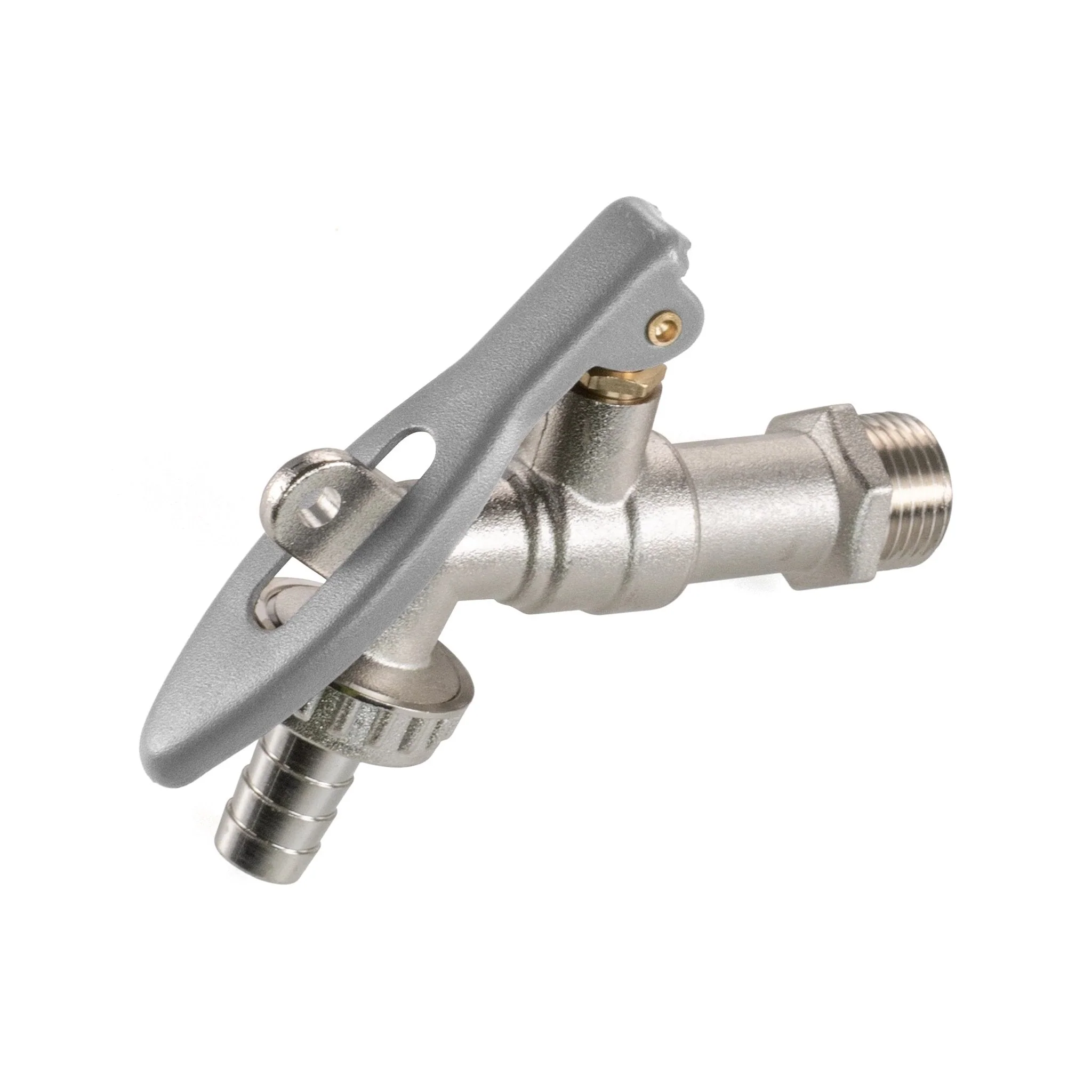 IBC 2" S60X6 - 1/2" BSP Cap with Lever Tap Hose Barb and Lever Lock - Image 11