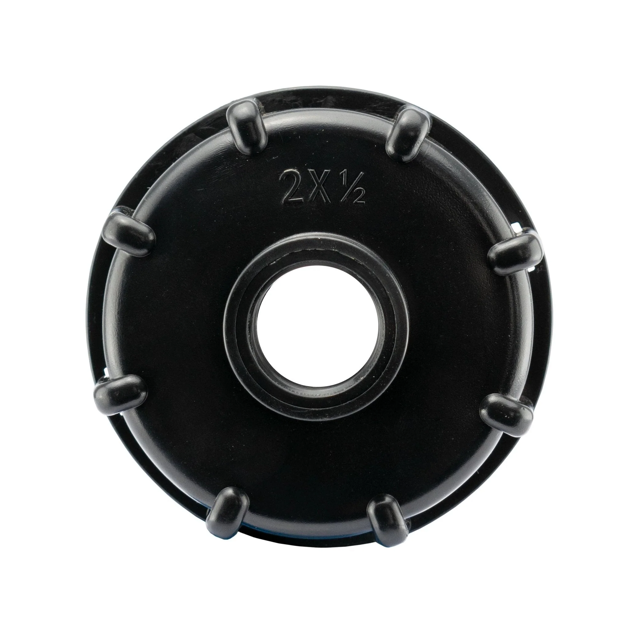 IBC 2" S60X6 - 1/2" BSP Cap with Lever Tap Hose Barb and Lever Lock - Image 3