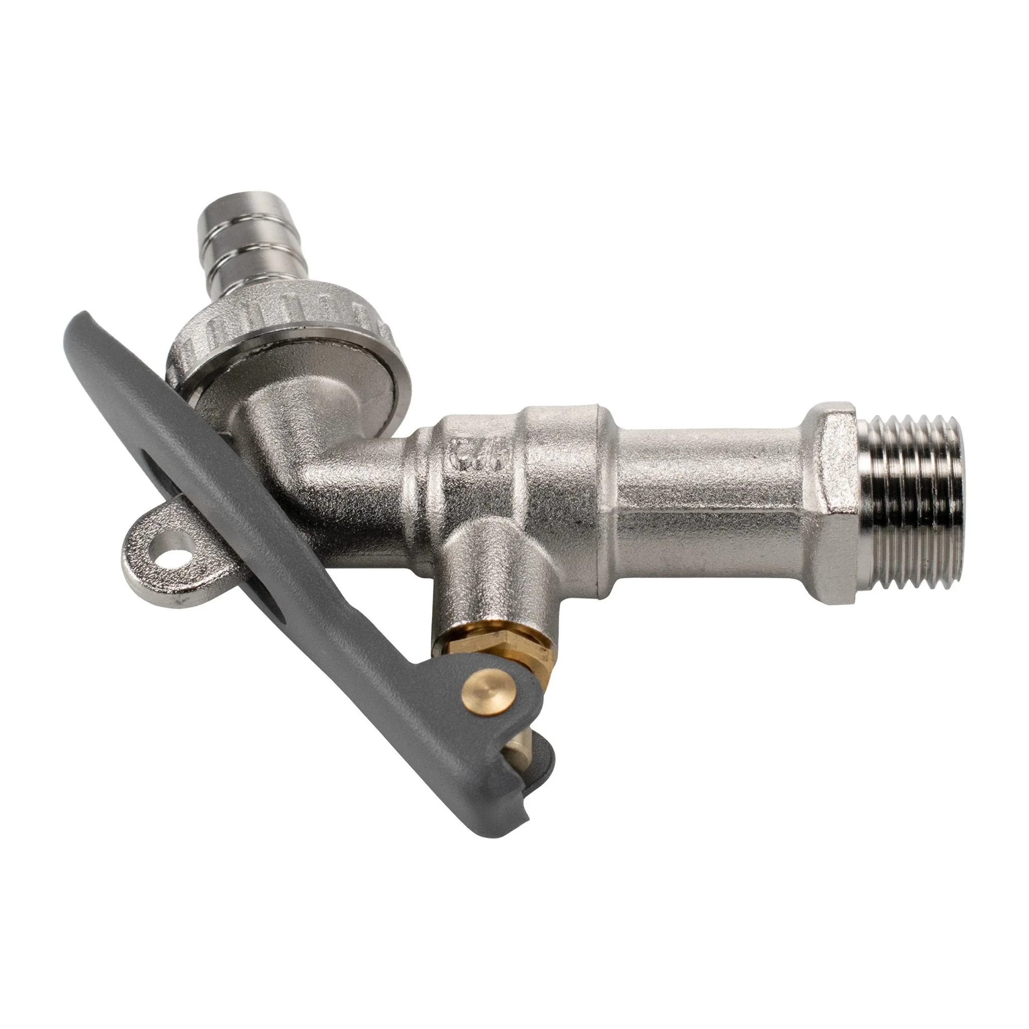 IBC 2" S60X6 - 1/2" BSP Extender Adaptor with Lever Tap Hose Barb and Lever Lock - Image 7