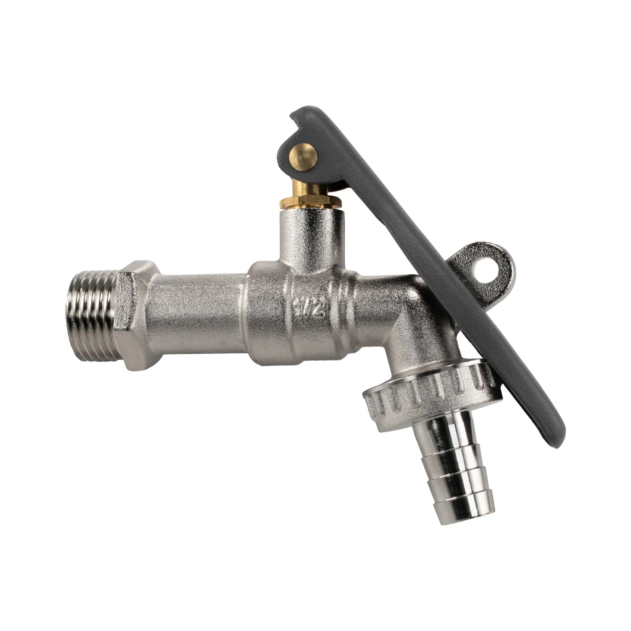 IBC 2" S60X6 - 1/2" BSP Extender Adaptor with Lever Tap Hose Barb and Lever Lock - Image 8