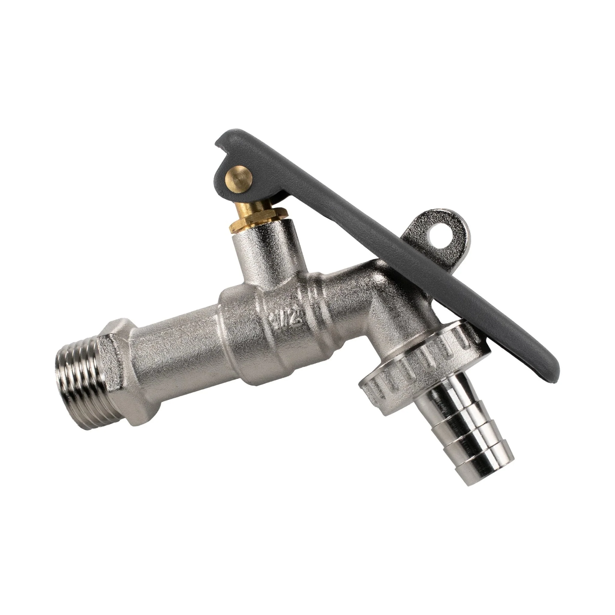IBC 2" S60X6 - 1/2" BSP Extender Adaptor with Lever Tap Hose Barb and Lever Lock - Image 9