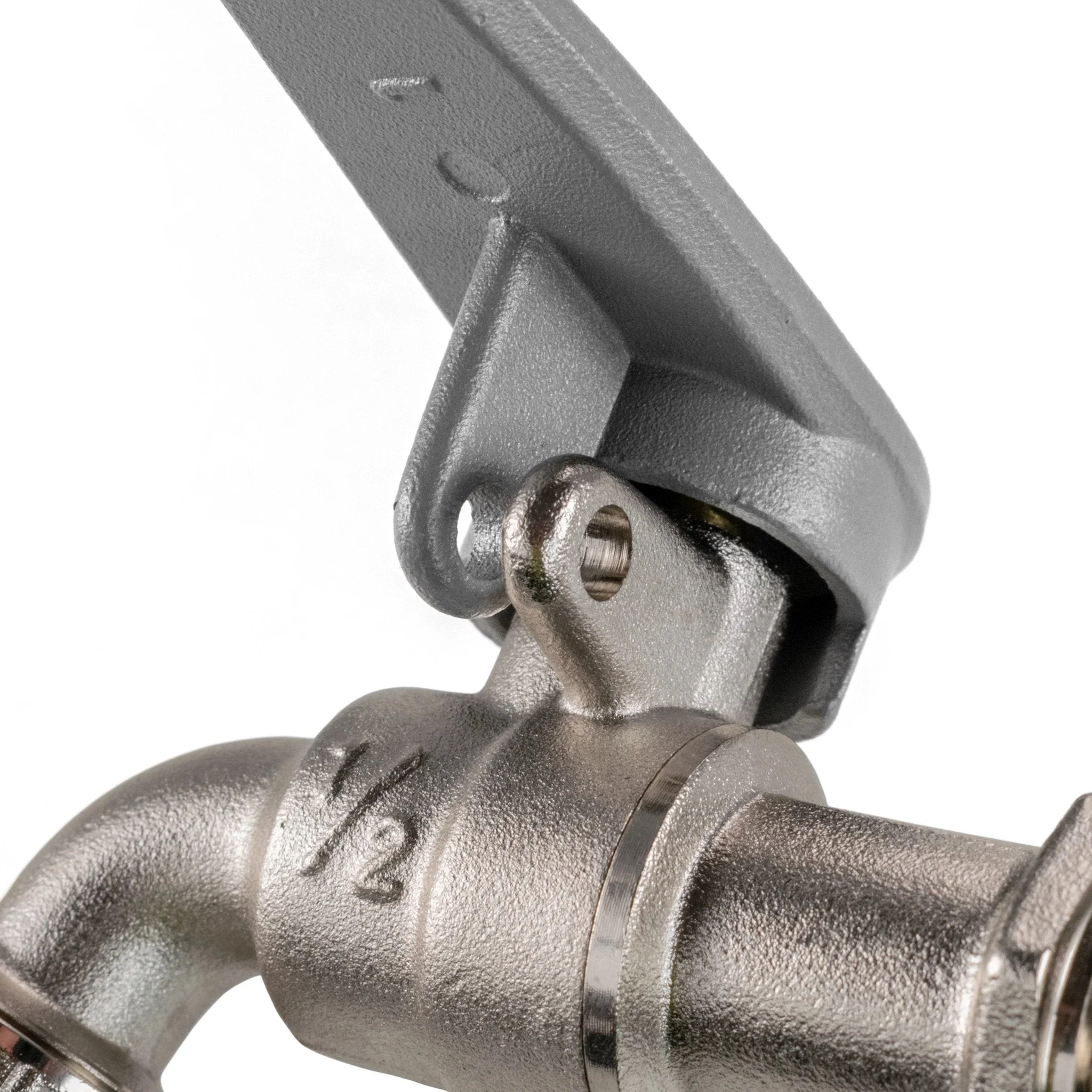 IBC 2" S60X6 - 1/2" BSP Extender Adaptor with Lever Tap with Hose Barb and Side Lock - Image 12