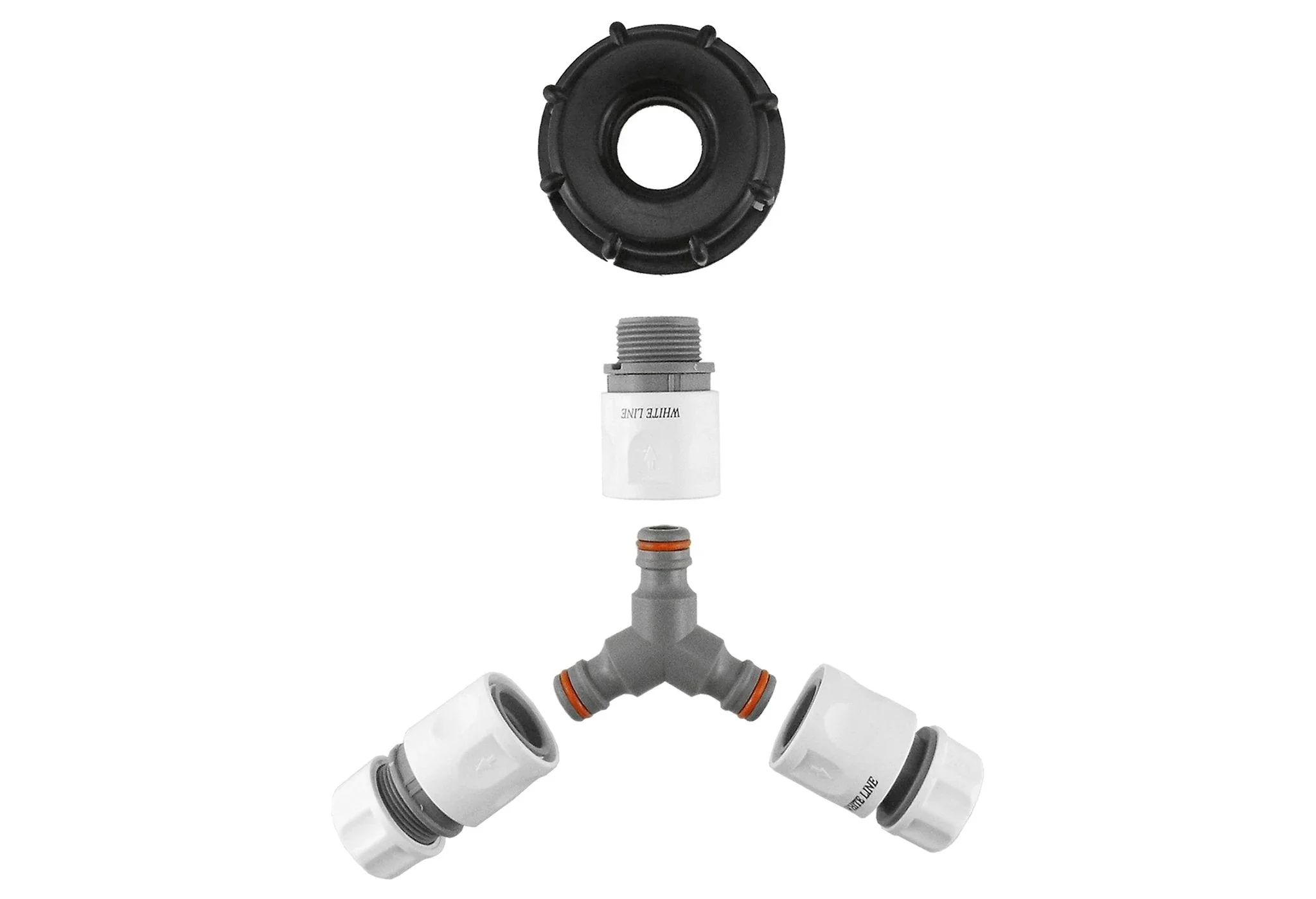IBC 2” S60X6 Cap with ¾” BSP Threaded Hose Connector, Three Way and Hose Connectors - Image 3
