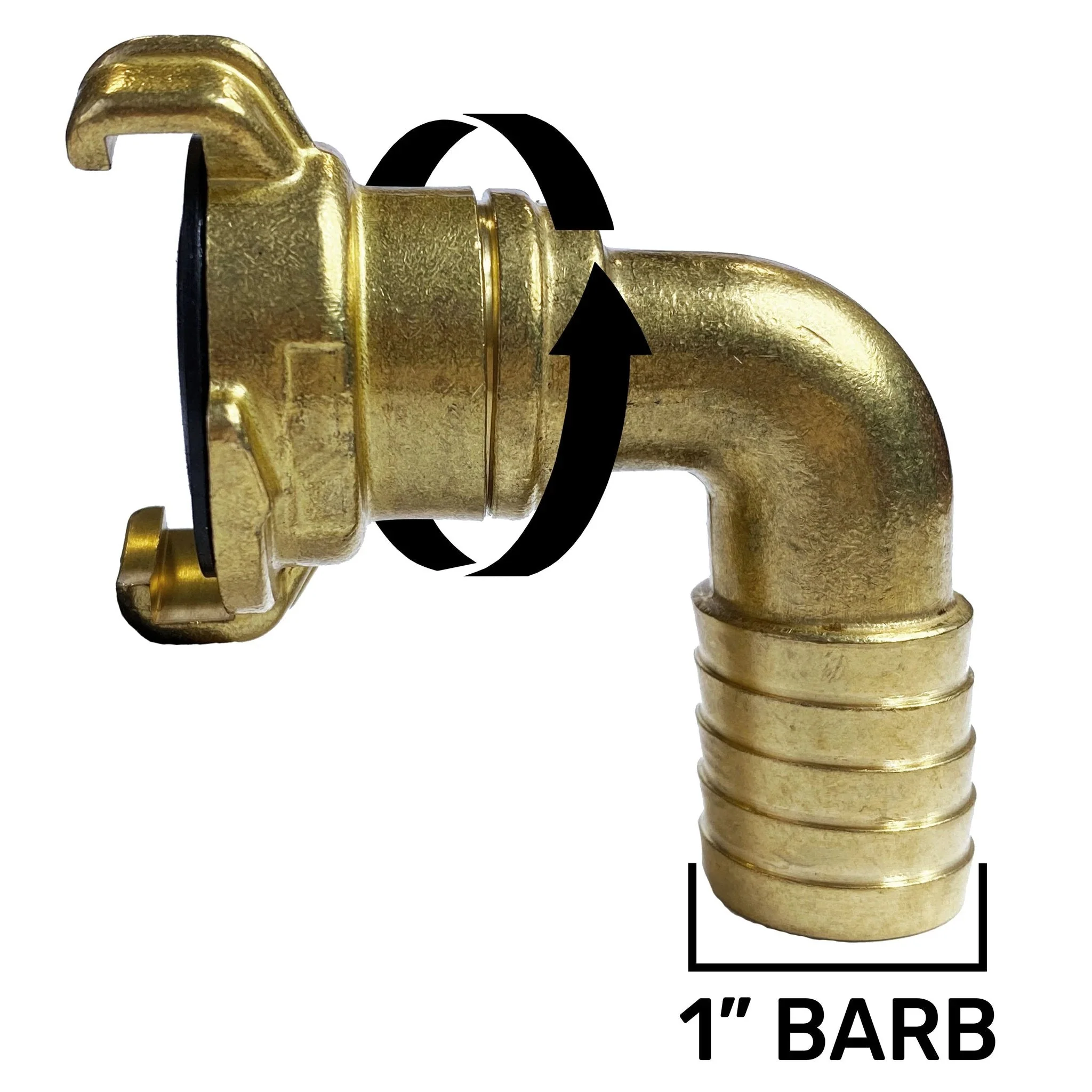 IBC 2” S60X6 Cap with Geka Type Fittings 25mm Barb Swivel Elbow - Image 16