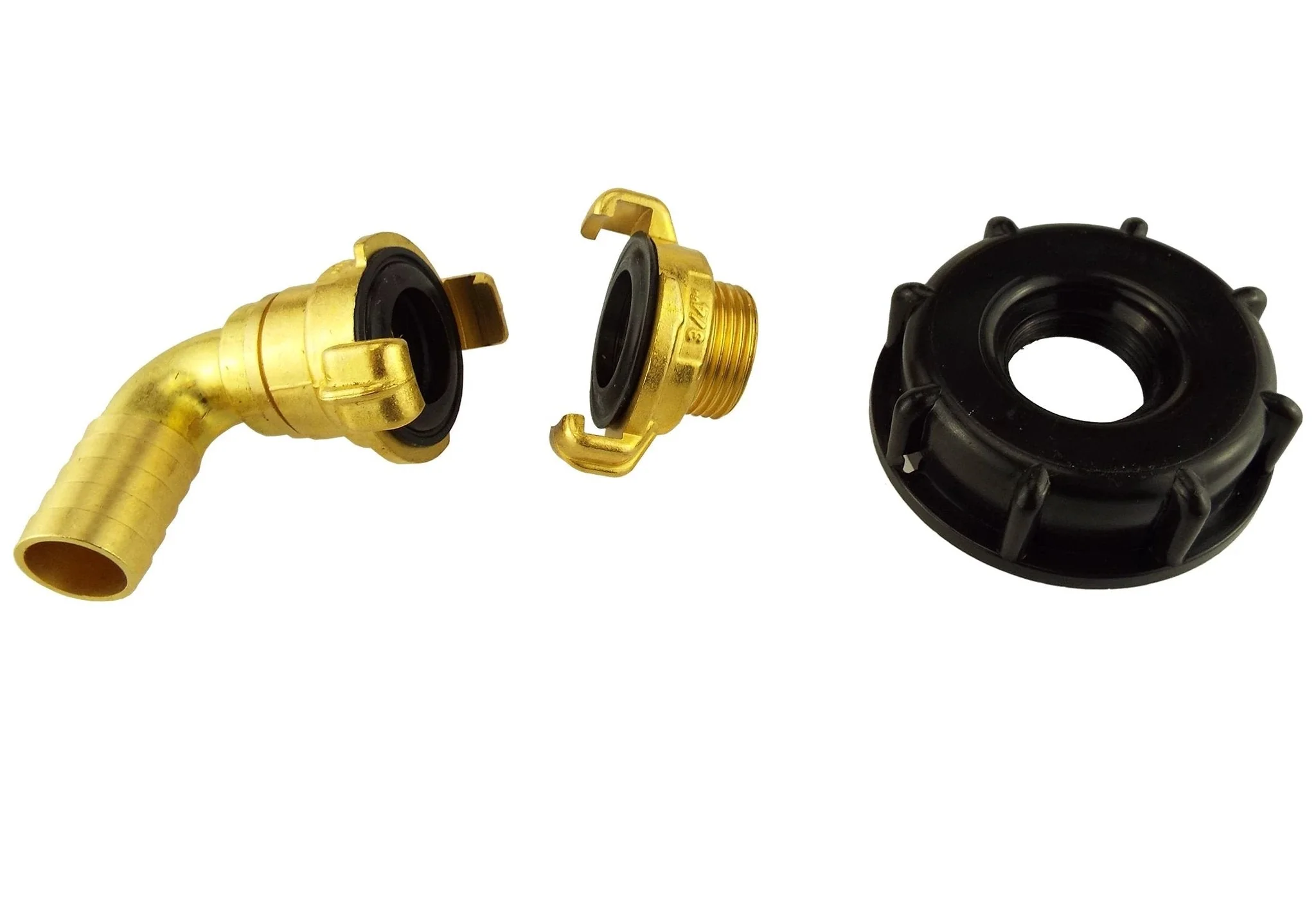 IBC 2” S60X6 Cap with Geka Type Fittings 25mm Barb Swivel Elbow - Image 4