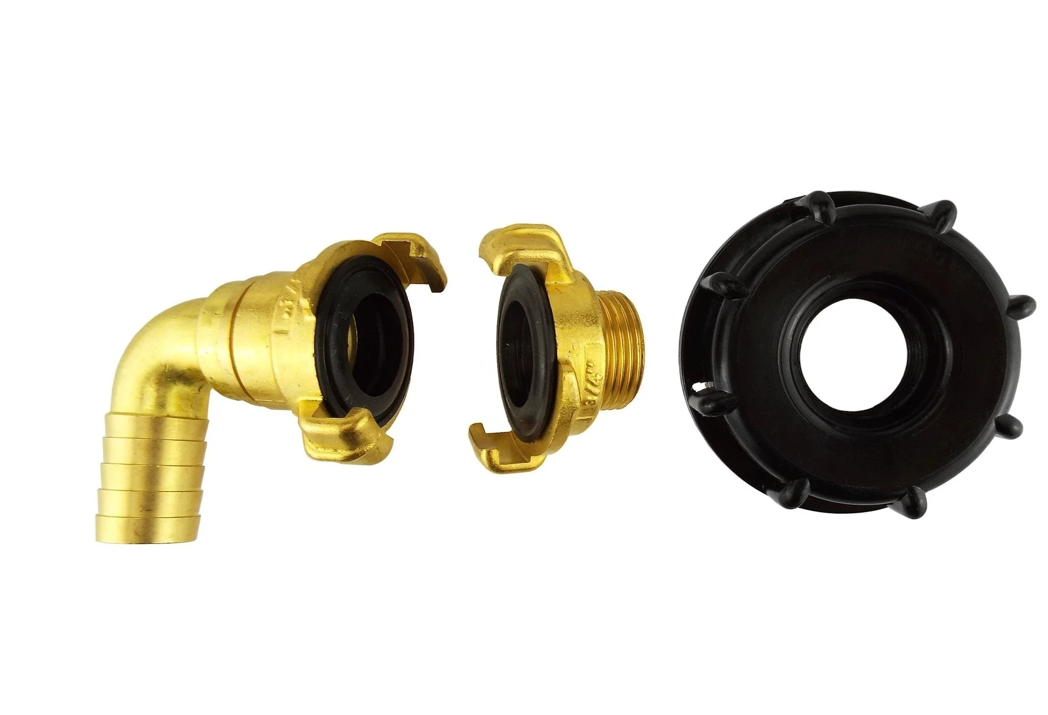 IBC 2” S60X6 Cap with Geka Type Fittings 25mm Barb Swivel Elbow - Image 5
