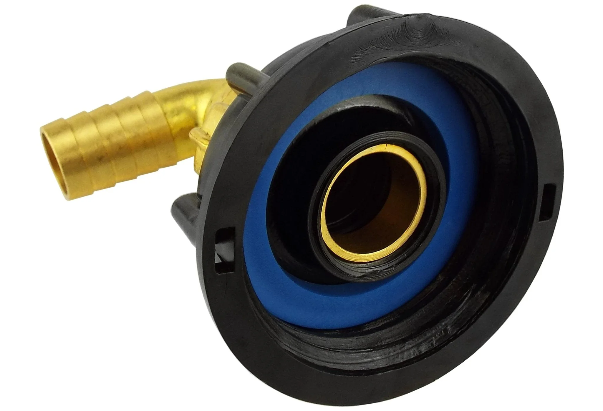 IBC 2” S60X6 Cap with Geka Type Fittings 25mm Barb Swivel Elbow - Image 6