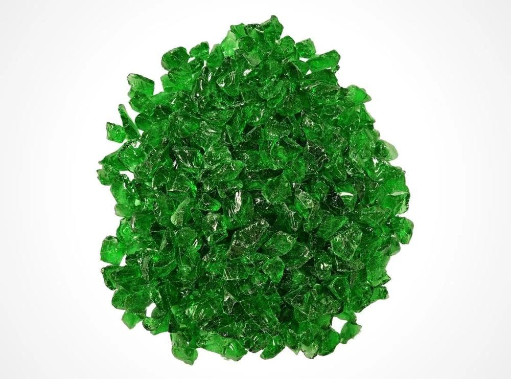Jade Green Tumbled Glass Chippings 10-20mm - Image 3