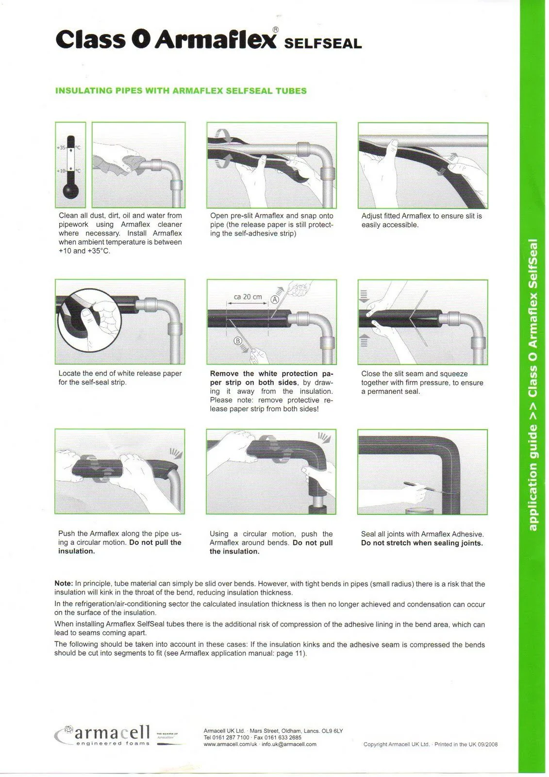 K-Flex Self-Seal Pipe Insulation 2m Length High-Efficiency Class 0 Rubber - Image 4