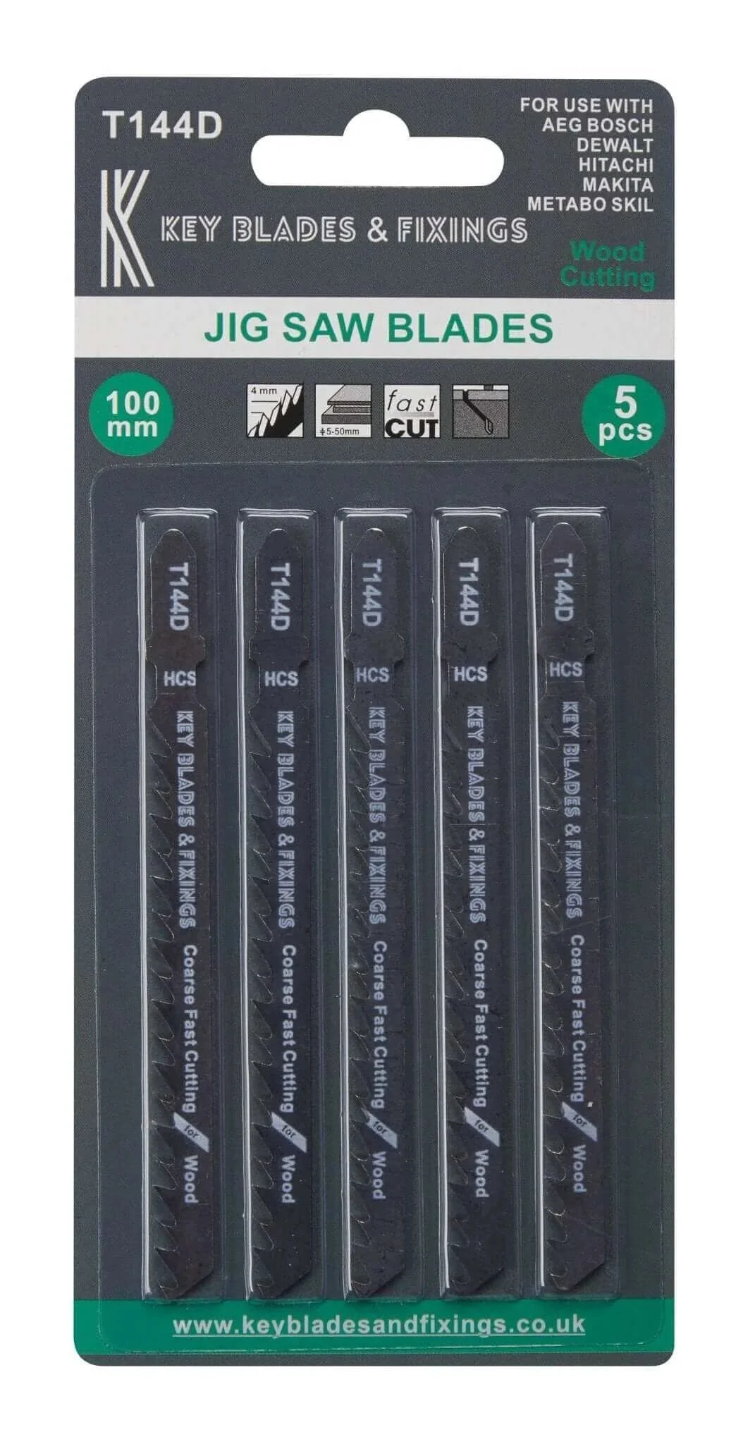 T144D Jigsaw Blades 5 Pack - 1144 - Image 2