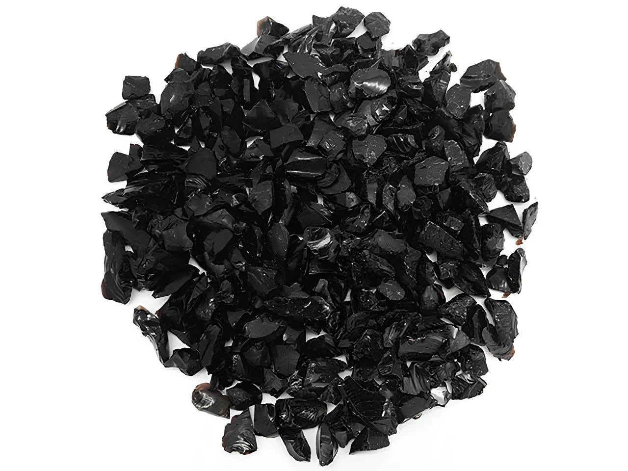 Midnight Black Tumbled Glass Chippings 10-20mm - Image 5