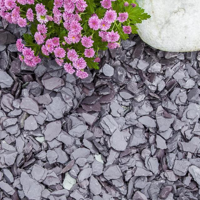 Midnight Blue Slate Chippings 20mm - 800kg Bulk Bag
