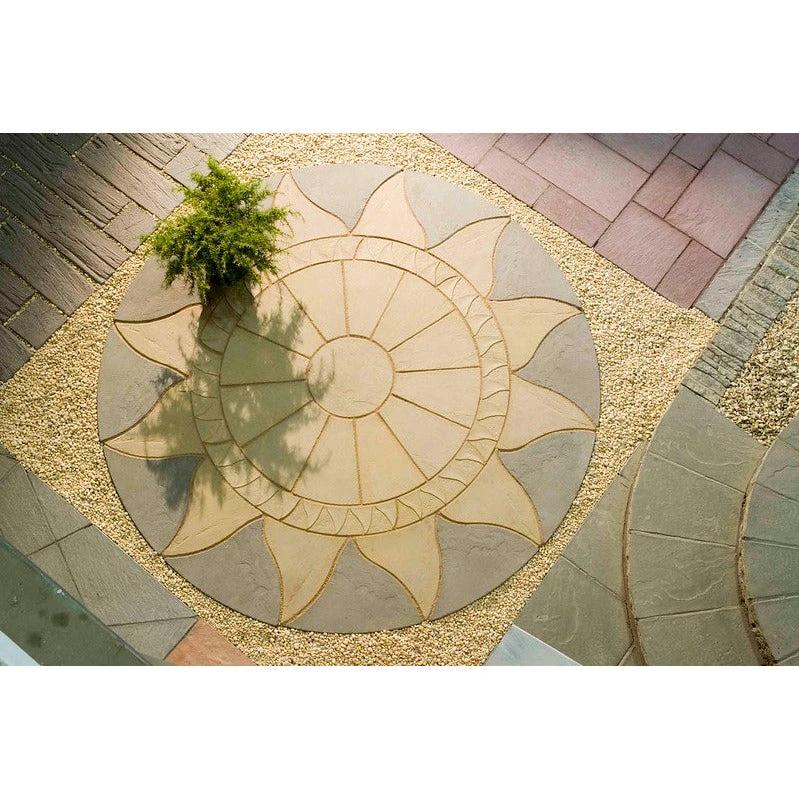Patio Circle Kit Aurora Concrete Paving Antique Grey / Barley - Image 3