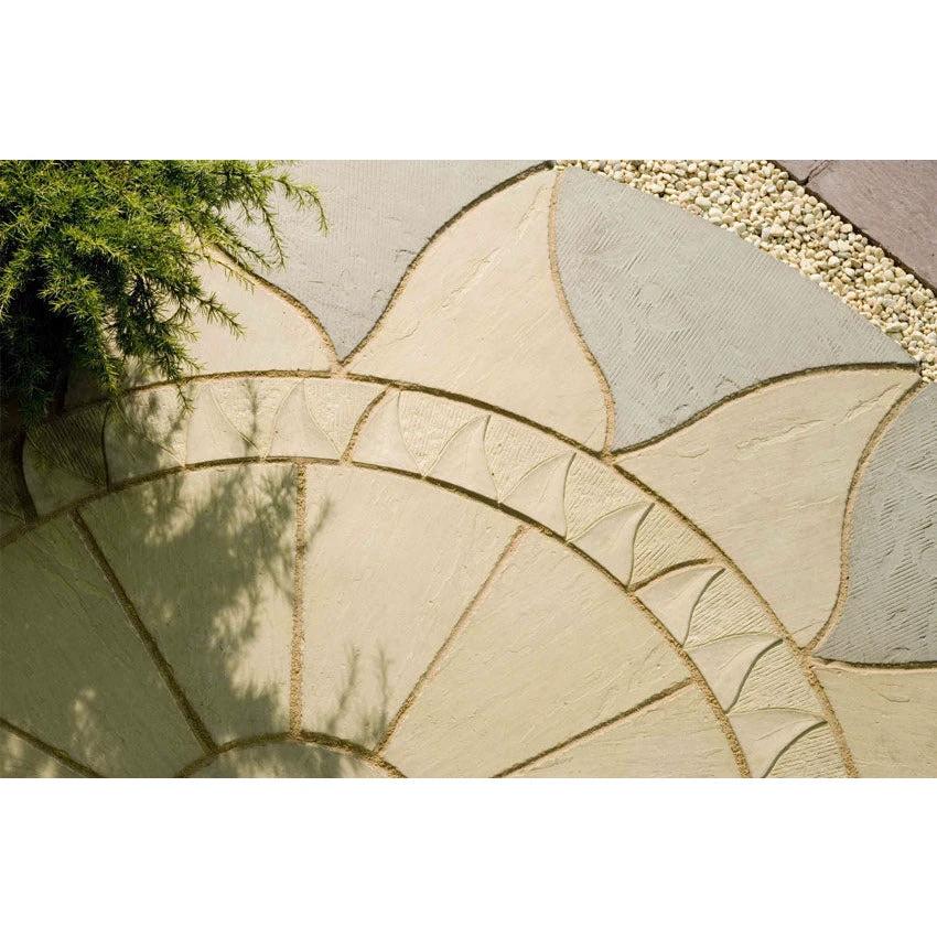 Patio Circle Kit Sun Circle Concrete Paving 2.56m Antique Grey - Image 3