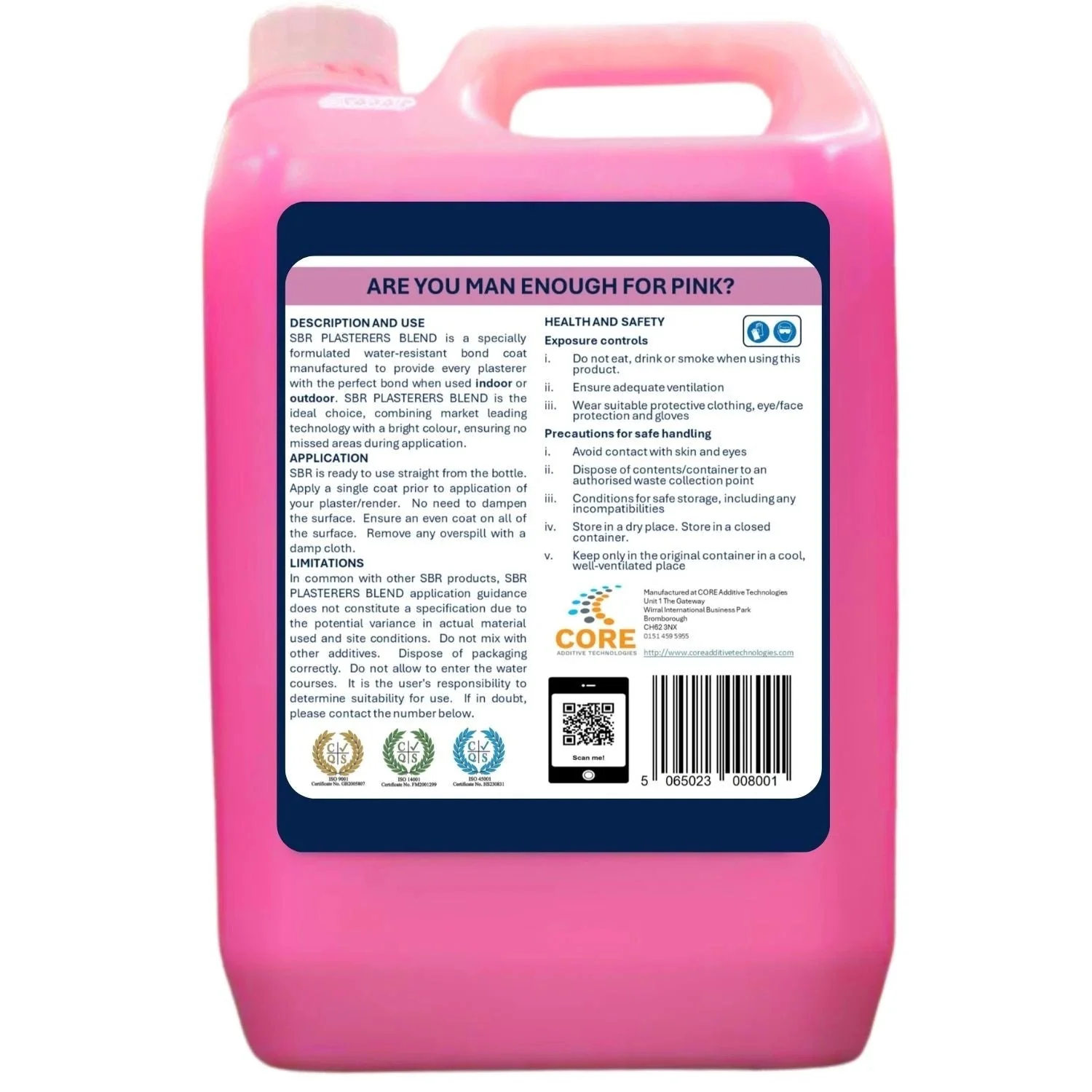 PINK 5 Litres Plasterers Blend SBR - Image 3