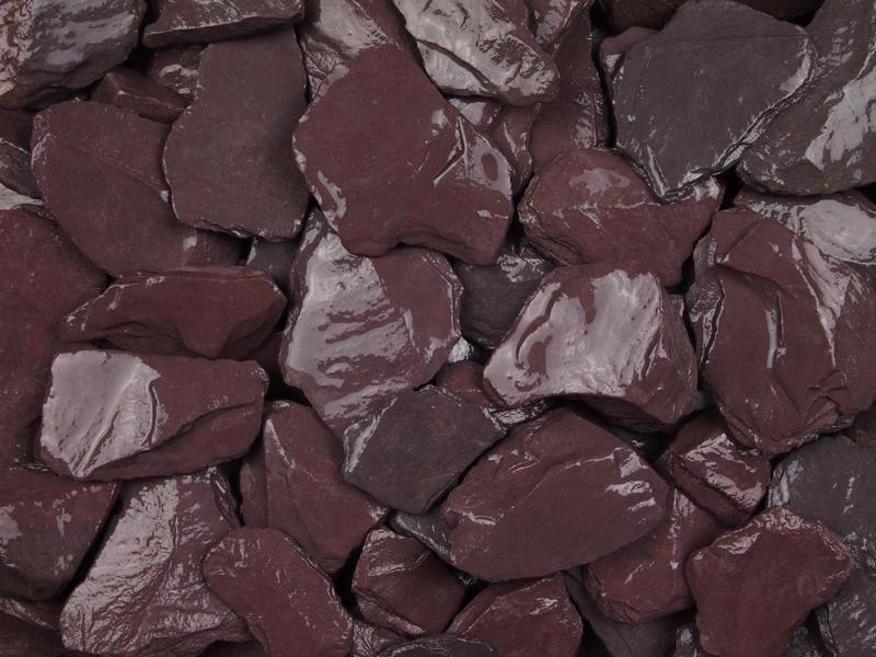 Plum Welsh Slate Chippings 40mm - 800kg Bulk Bags - Image 3