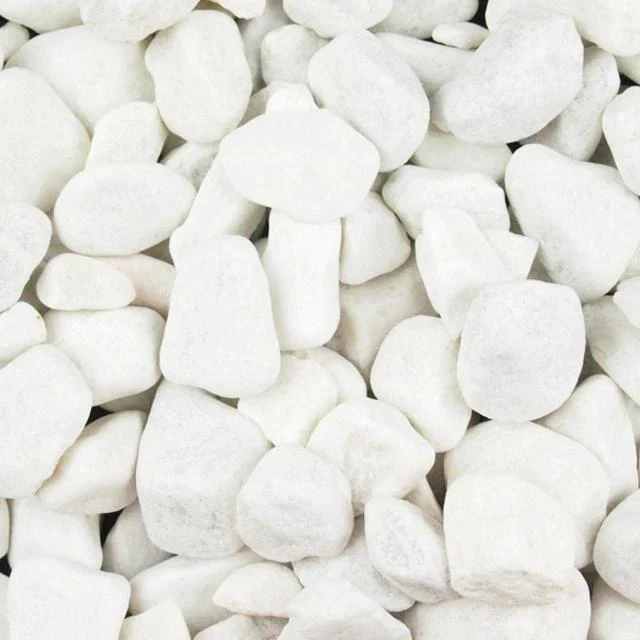 Polar White Spanish Marble Pebbles 20-50mm 25/50 20kg Bags - Image 2