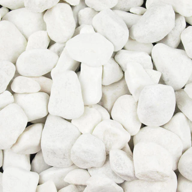 Polar White Spanish Marble Pebbles 20-50mm - 800kg Bulk Bag - Image 2