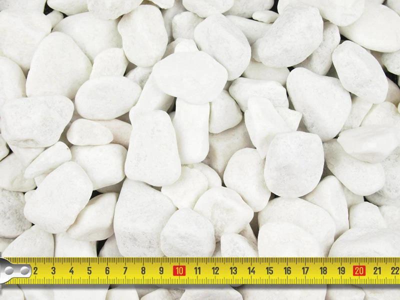 Polar White Spanish Marble Pebbles 20-50mm - 800kg Bulk Bag - Image 3