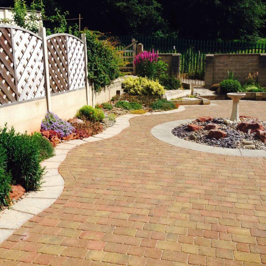 50mm Rumbled Block Paving Brick - Autumn - Image 2