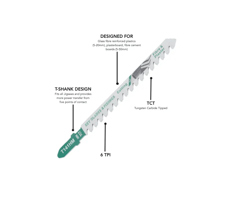 T141HM Carbide Jigsaw Blades 3 Pack - 1222 - Image 3