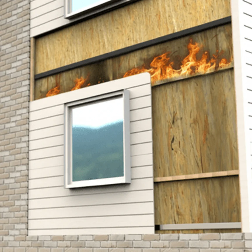 Tenmat FF102/50 Fire Rated Ventilated Cavity Fire Barrier - 1000×75x6mm - Image 3