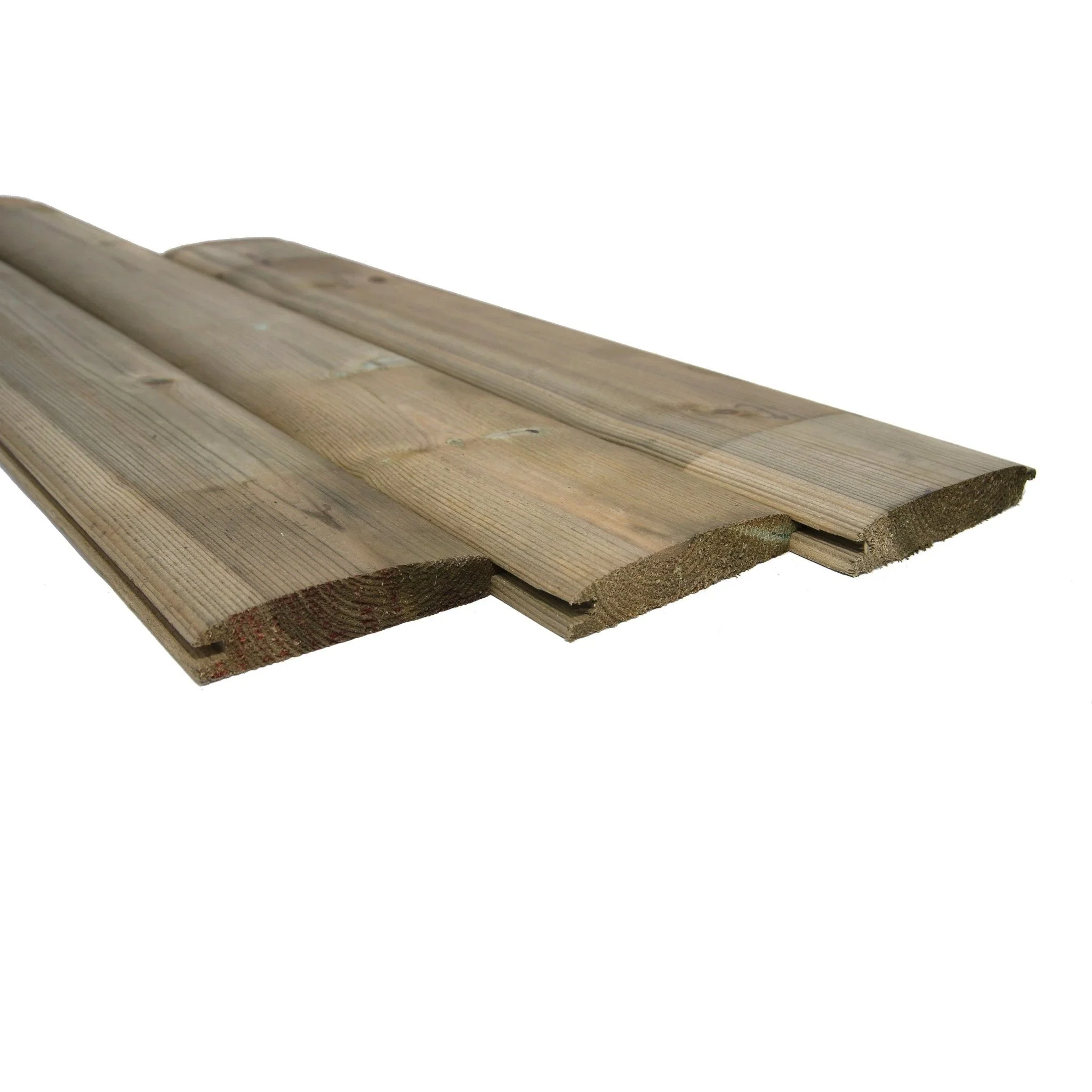 Tanalised LogLap Timber Cladding - 21mm x 88mm (3.5in) Finished Size - Image 5