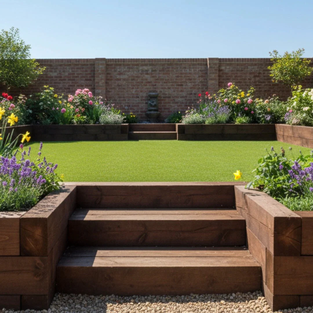 Treated Softwood Railway Sleepers Garden - 100mm x 200mm - Image 10