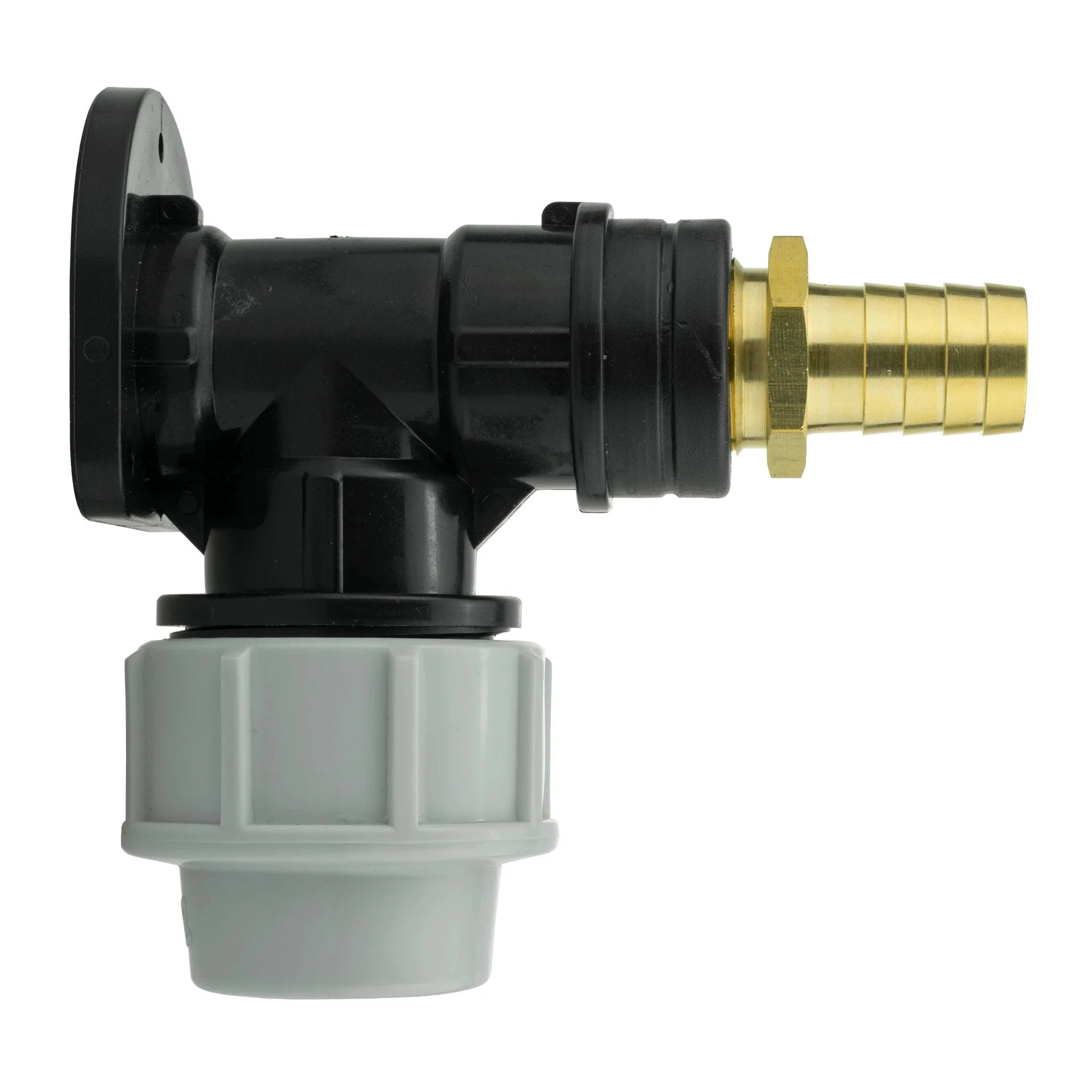 Wall Flange Kit 25mm MDPE + 19mm Brass Barb - Image 3