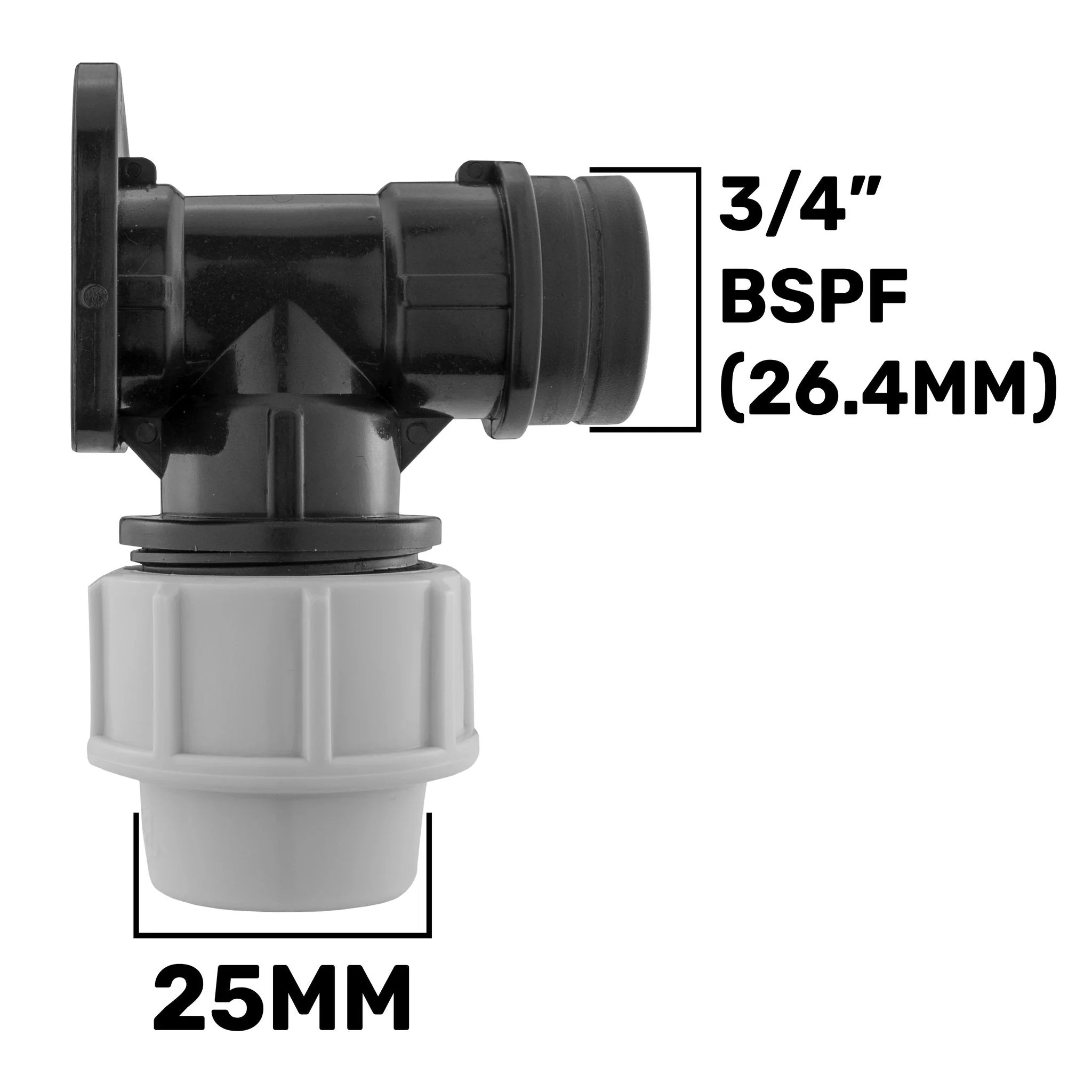 Wall Flange Kit 25mm MDPE + 25mm MDPE Valve - Image 8