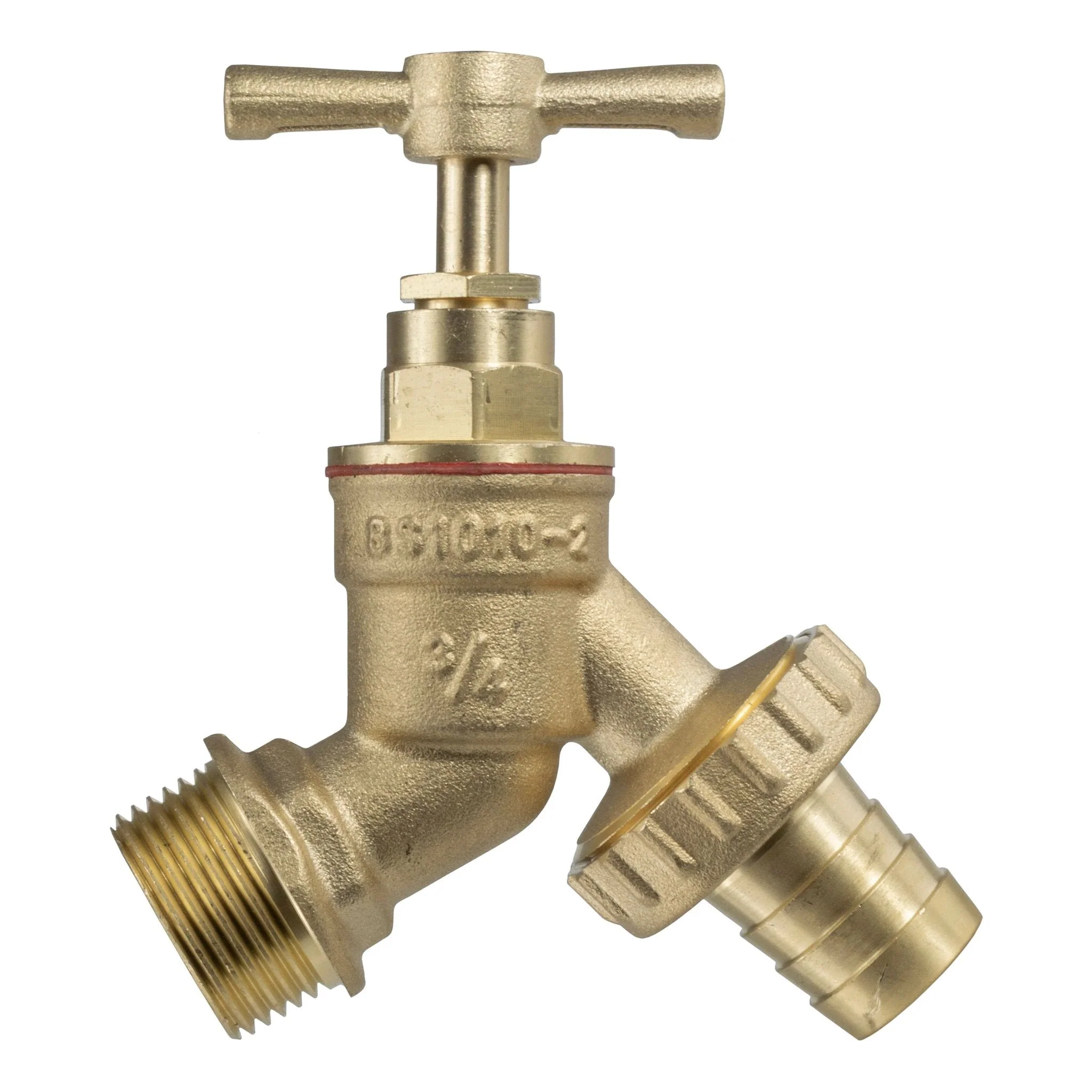 Wall Flange Kit 25mm MDPE - Brass Garden Tap 3/4" Barb - Image 2