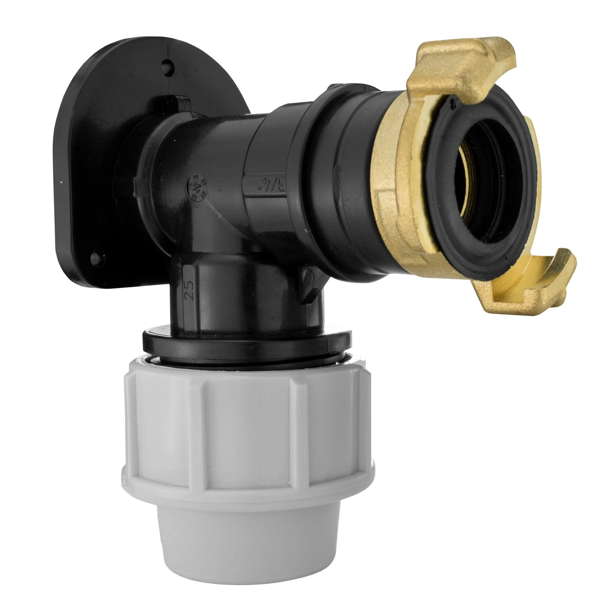 Wall Flange Kit 25mm MDPE + ¾” BSP Geka - Image 2