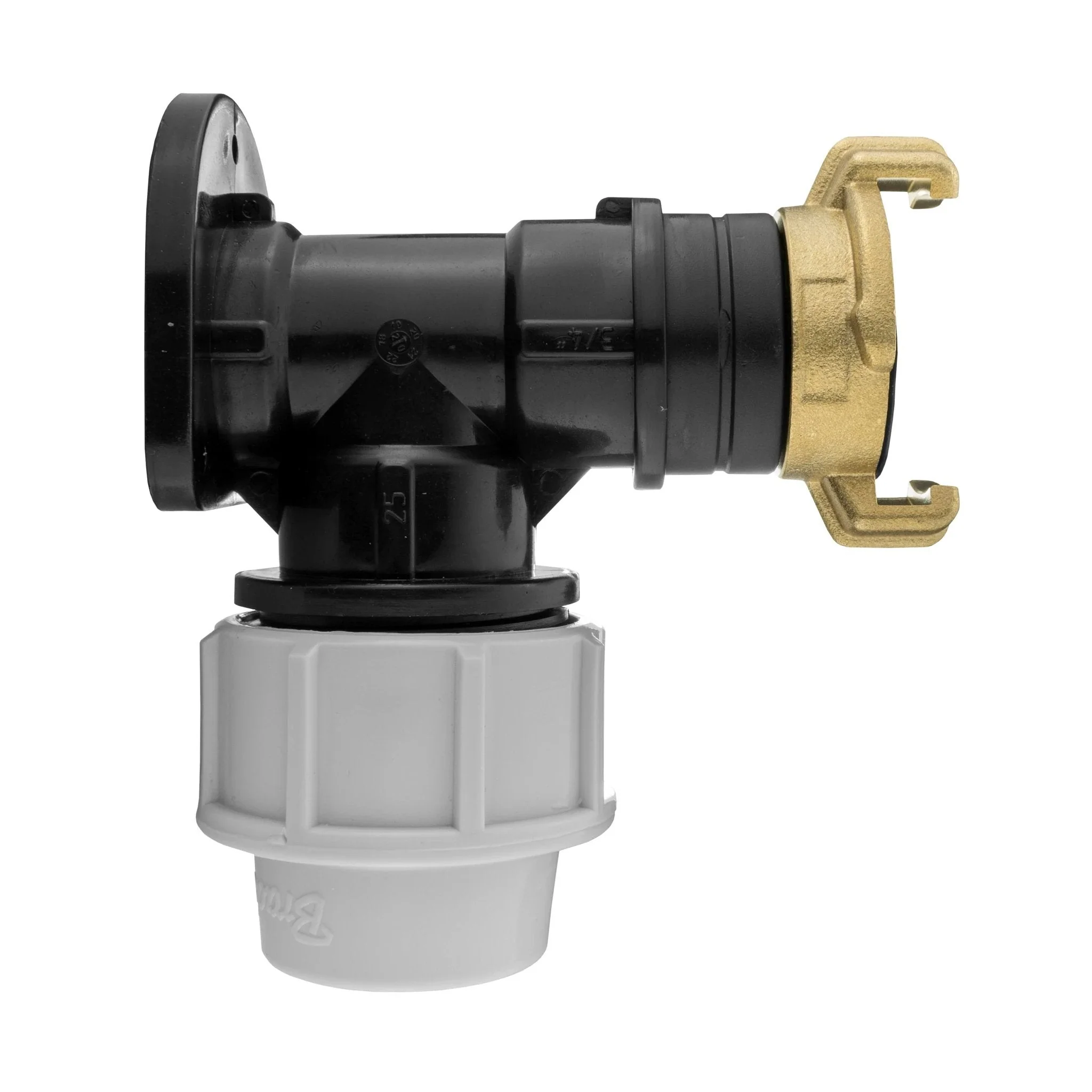 Wall Flange Kit 25mm MDPE + ¾” BSP Geka - Image 3